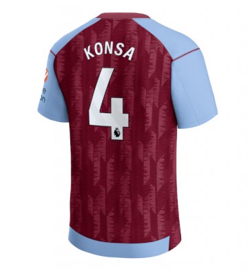 Aston Villa Ezri Konsa #4 Primera Equipación 2023-24 Manga Corta